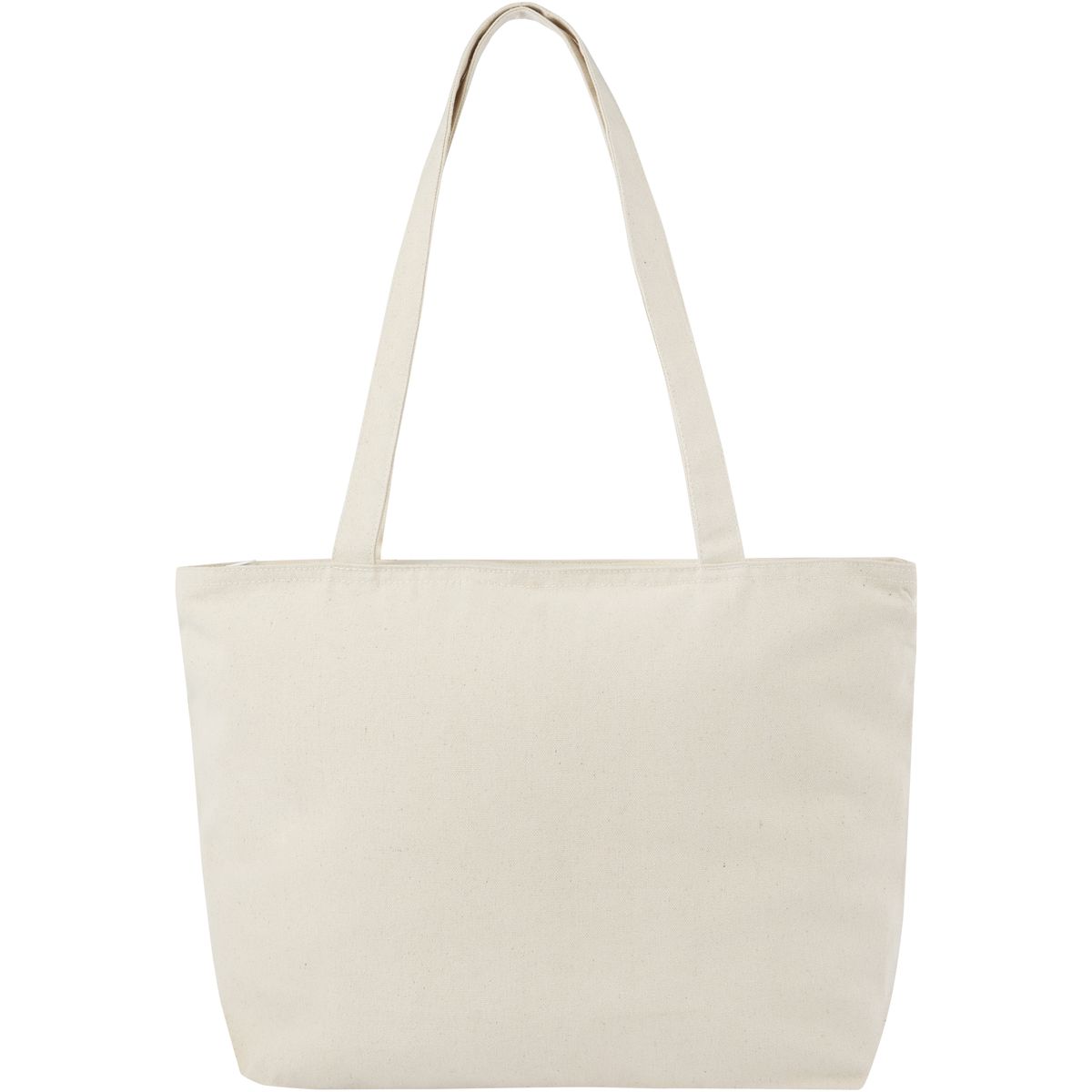 Shopper in cotone con zip, 320 g/m², 15 litri