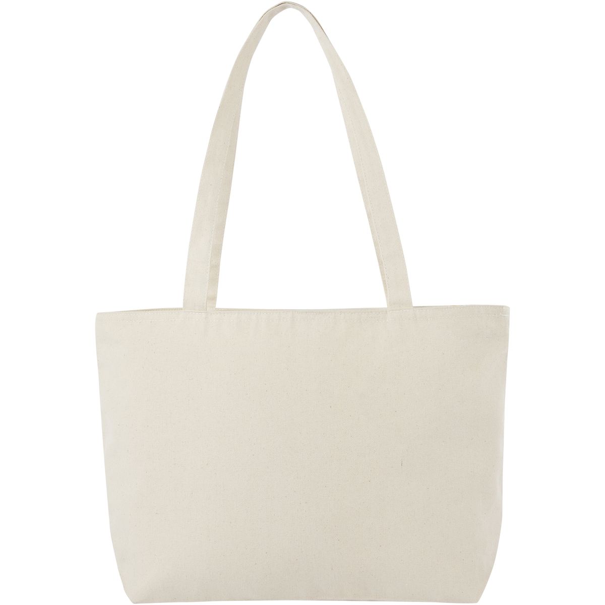 Shopper in cotone con zip, 320 g/m², 15 litri