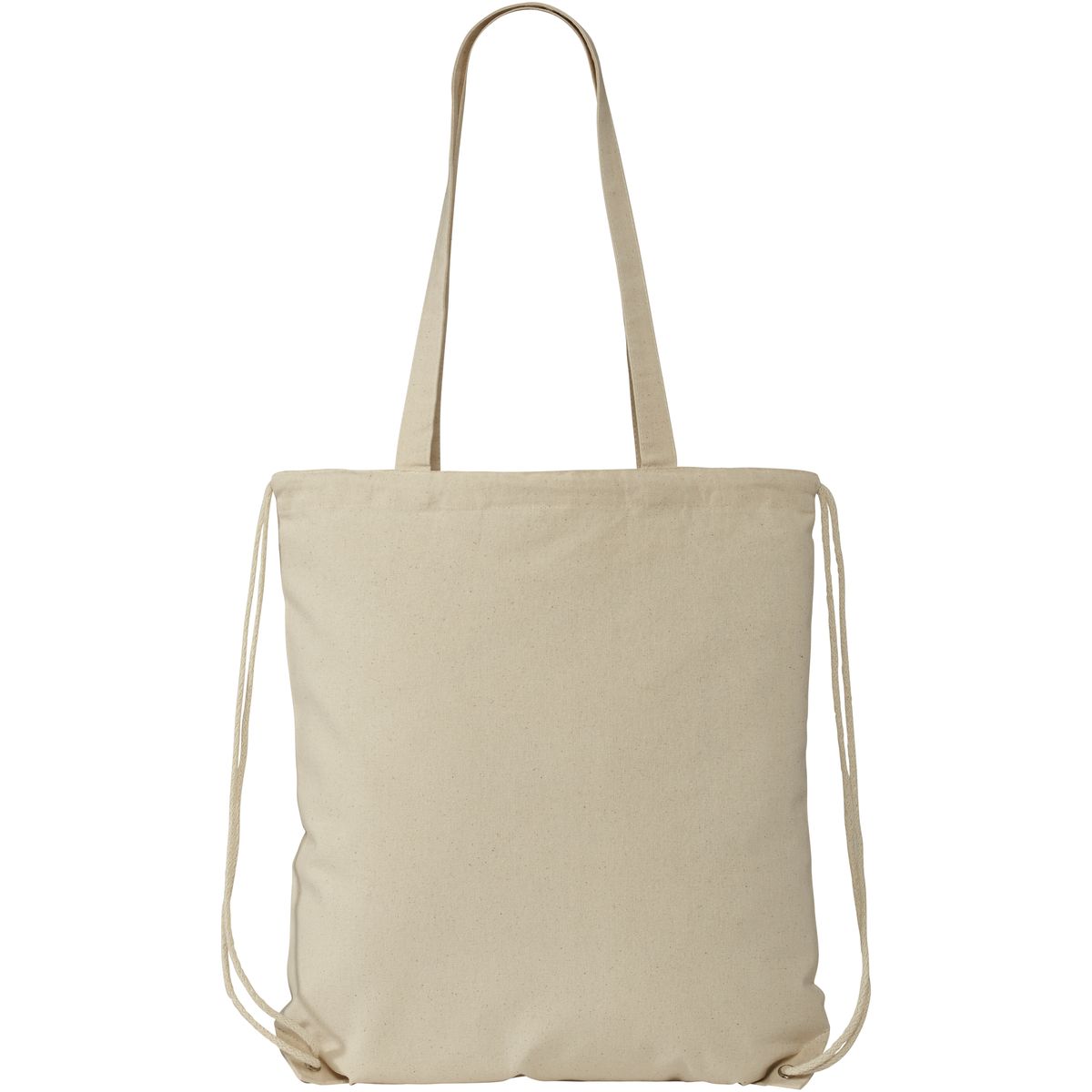Sacche con coulisse in cotone con manici, 240 g/m², 6 litri