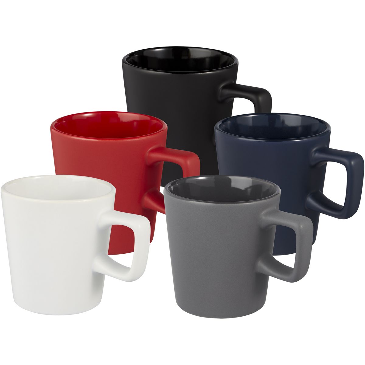 Tazze in ceramica da 280 ml con finitura opaca
