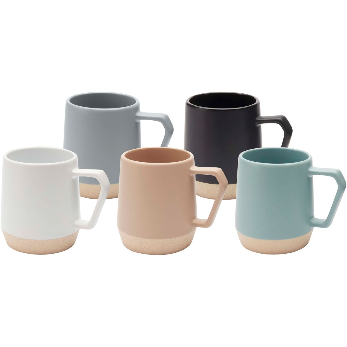 Tazze in ceramica da 300 ml con finitura opaca