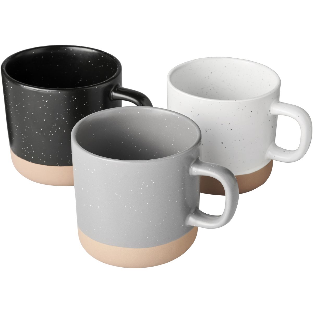 Tazze in ceramica da 360 ml con fondo non smaltato