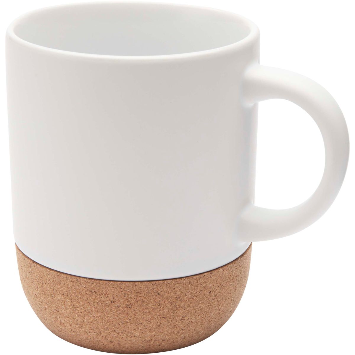 Tazze in ceramica per sublimazione da 300 ml con dettaglio in sughero