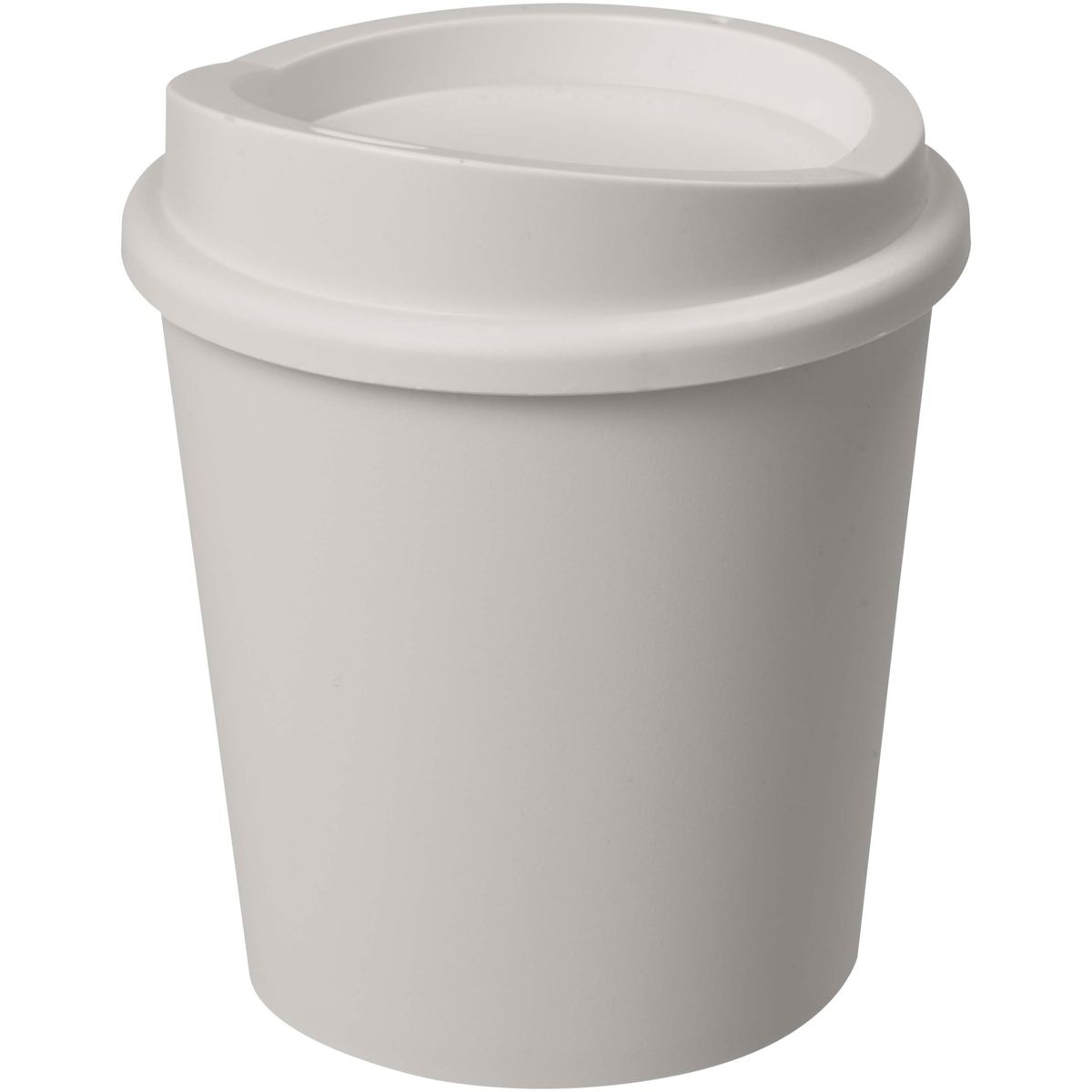 Tazze da viaggio da 200 ml con il 25% di plastica da canna da zucchero e coperchio a scatto