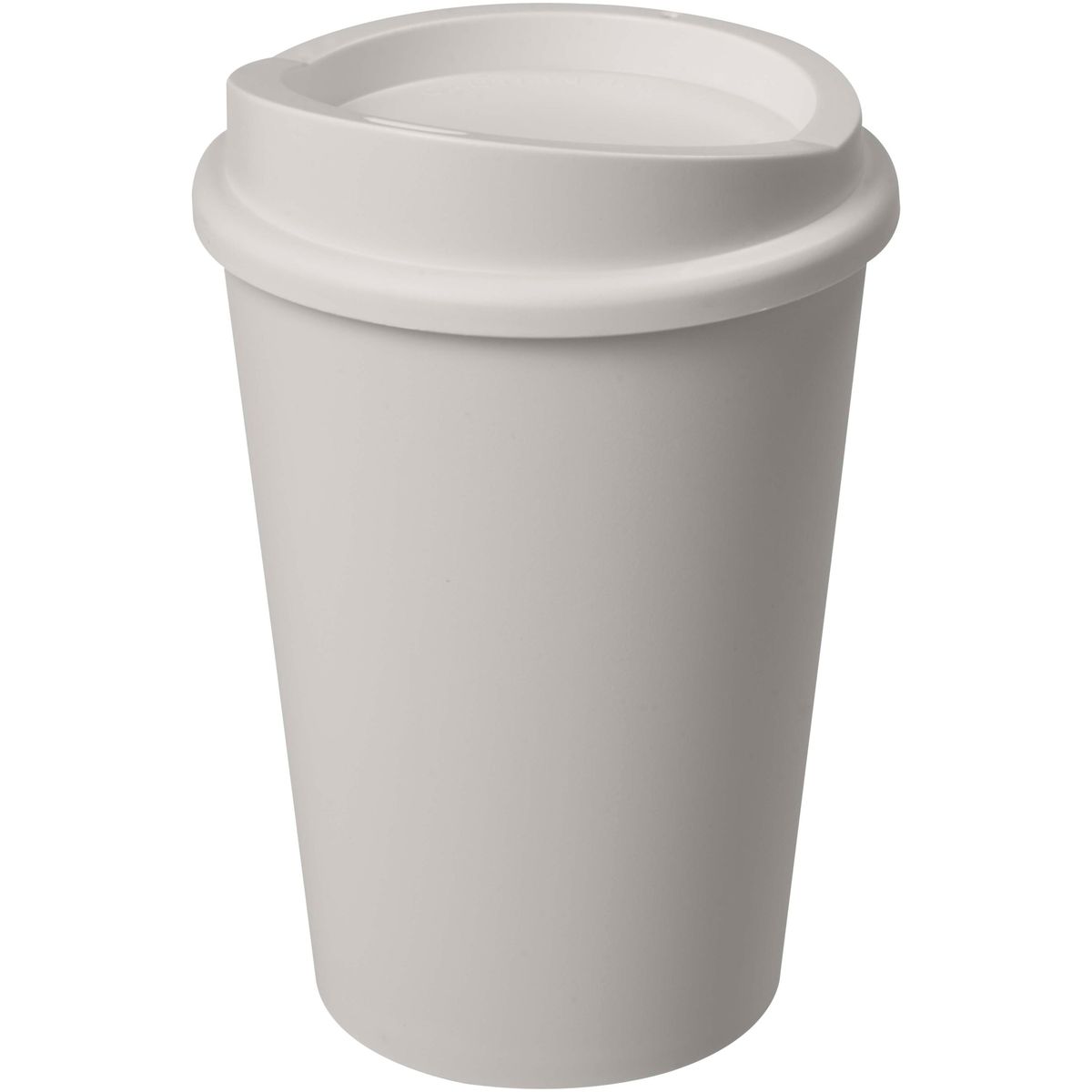 Tazze da viaggio da 300 ml con il 25% di plastica da canna da zucchero e coperchio a scatto