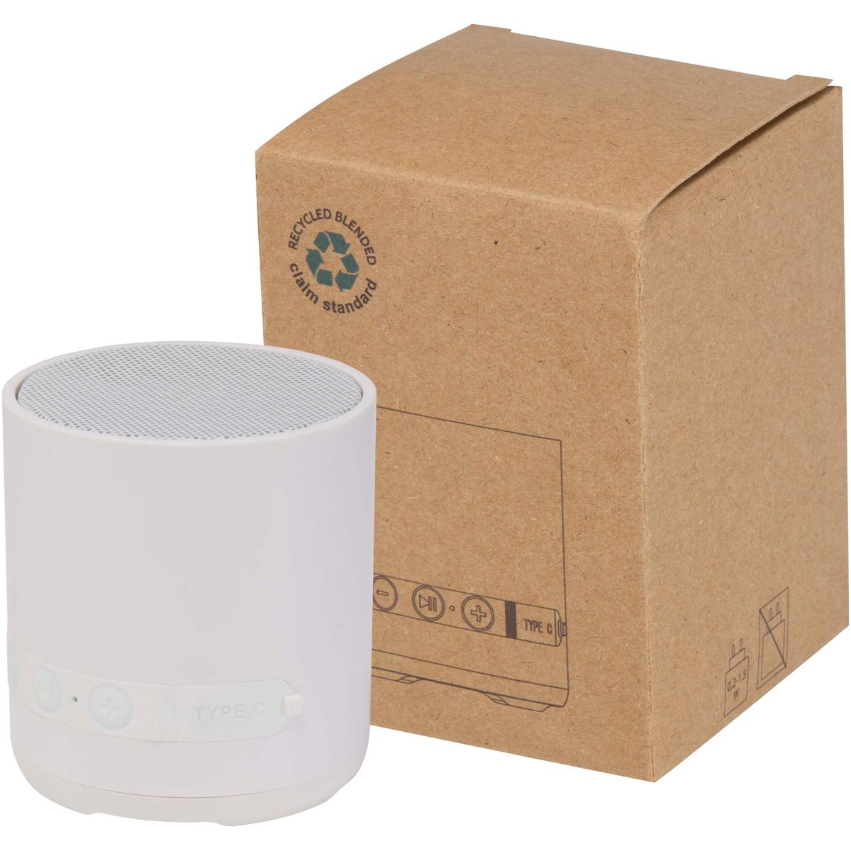 Casse bluetooth abbinabili da 3 W in plastica riciclata