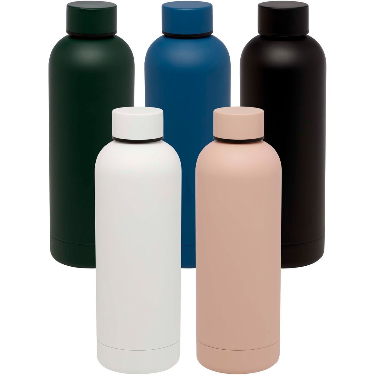 Borracce termiche opache in acciaio inox riciclato da 500 ml con isolamento sottovuoto in rame