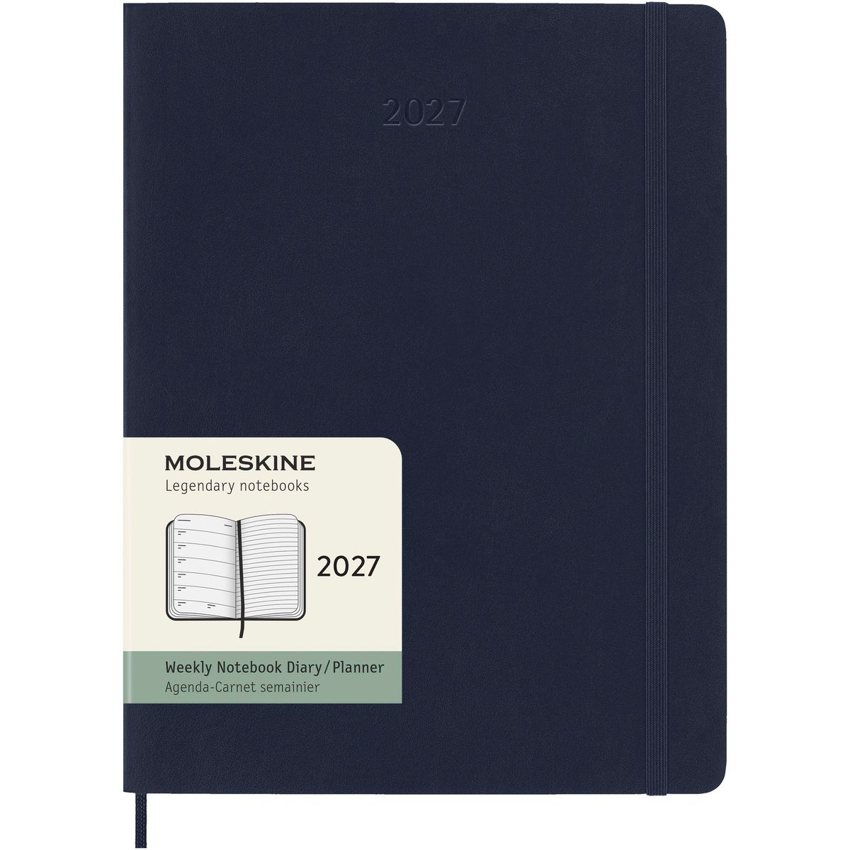 Agende settimanali Moleskine con pagina per appunti e copertina morbida, 19 x 25 cm