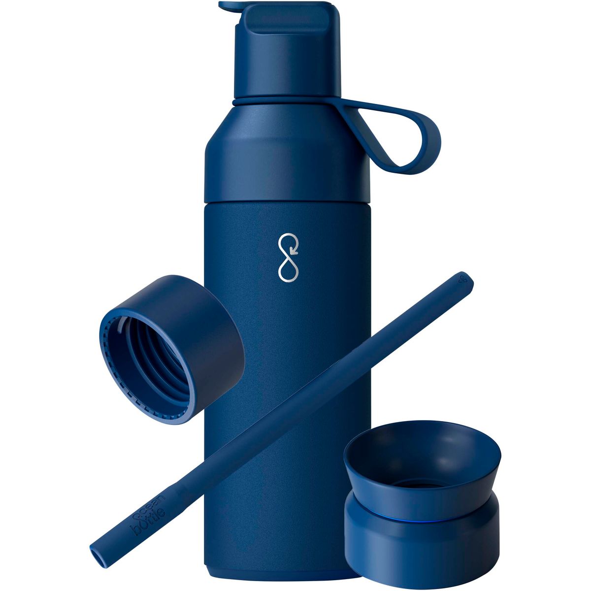 Set regalo Ocean Bottle con borraccia in acciaio inox da 500 ml e 3 coperchi