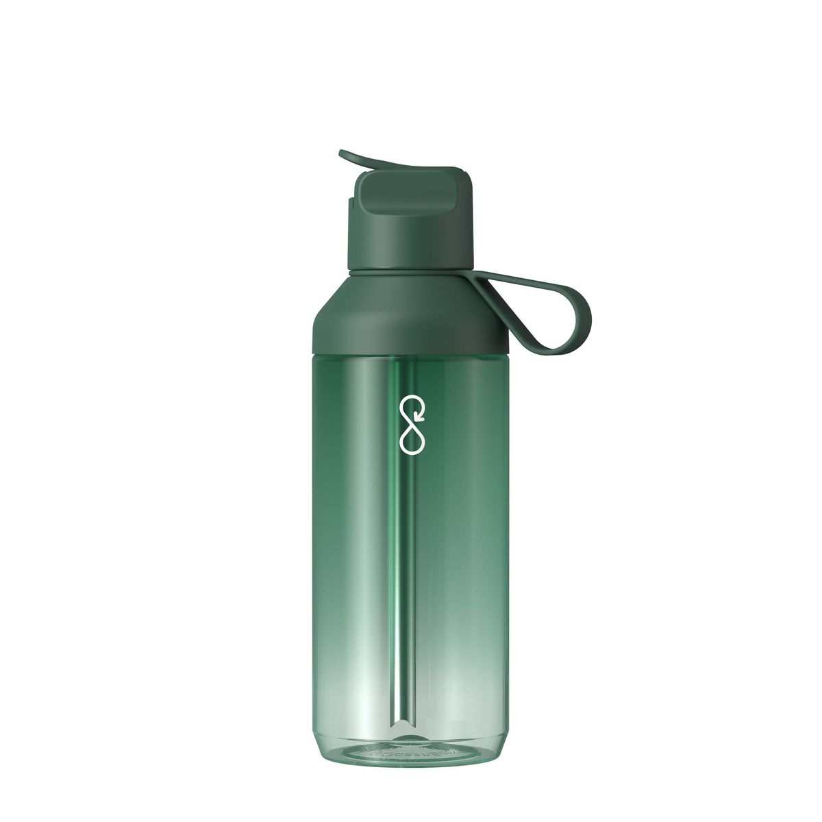 Borracce Ocean Bottle trasparenti da 710 ml con coperchio a cannuccia