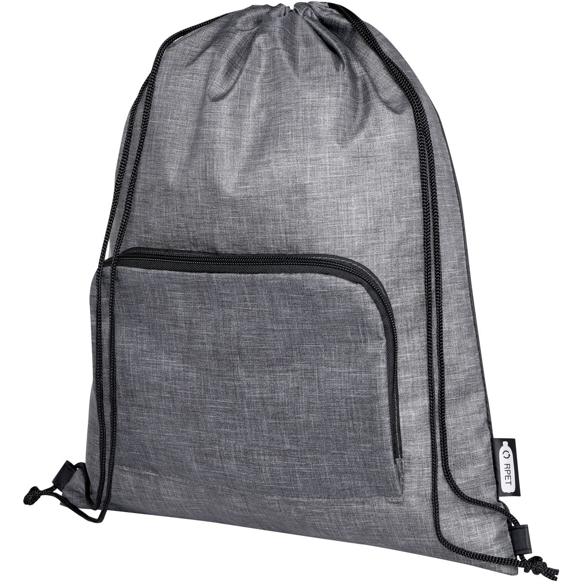 Sacche con coulisse pieghevoli riciclate, 7 litri