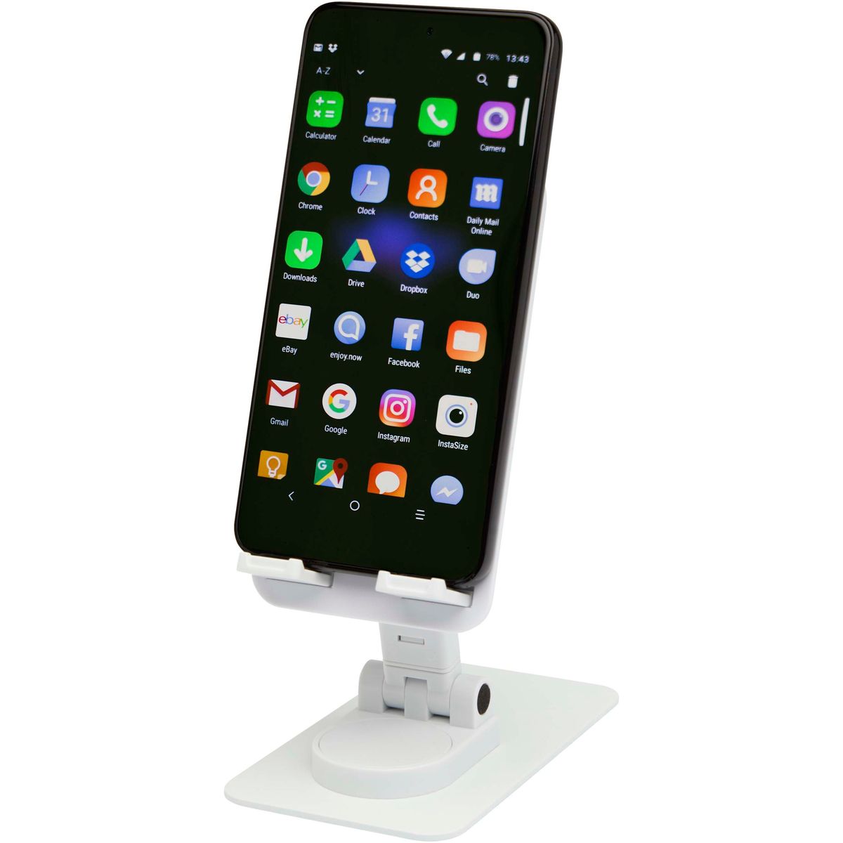 Supporti pieghevoli per smartphone con base da scrivania in metallo