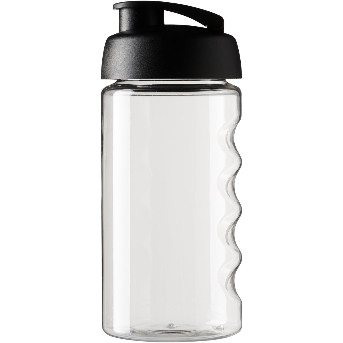 Borracce sportive in PET da 500 ml con impugnatura per le dita e coperchio flip-cap