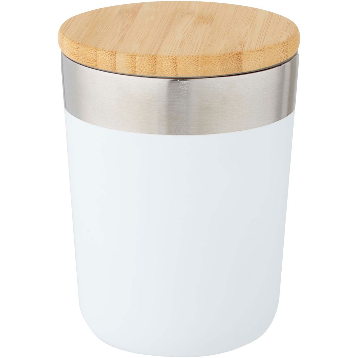 Tazze termiche in acciaio inox da 330 ml con isolamento sottovuoto in rame e coperchio in bambù