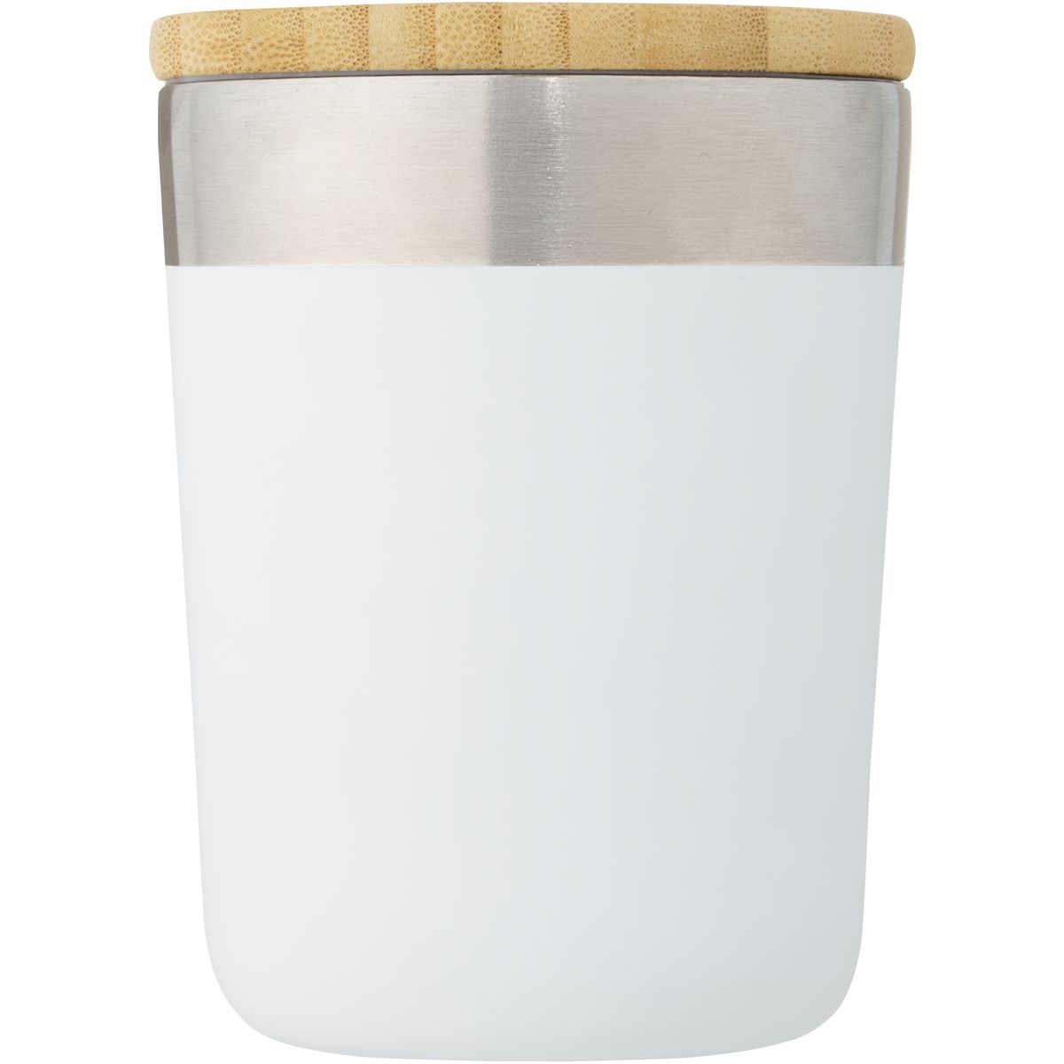 Tazze termiche in acciaio inox da 330 ml con isolamento sottovuoto in rame e coperchio in bambù