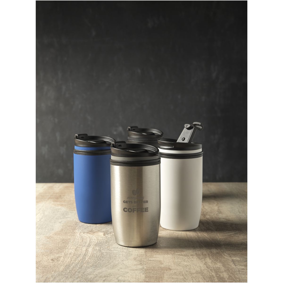 Tazze termiche in acciaio inox da 380 ml con isolamento sottovuoto in rame