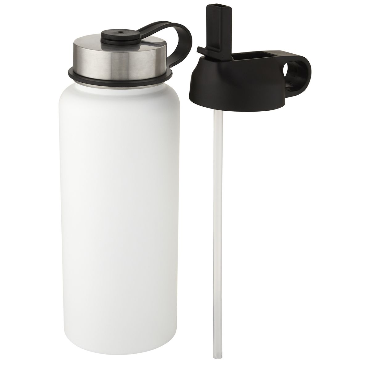 Borracce termiche in acciaio inox da 1 litro con isolamento sottovuoto in rame e 2 coperchi