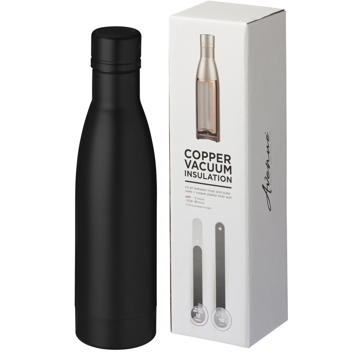 Borracce termiche in acciaio inox da 500 ml con isolamento sottovuoto in rame