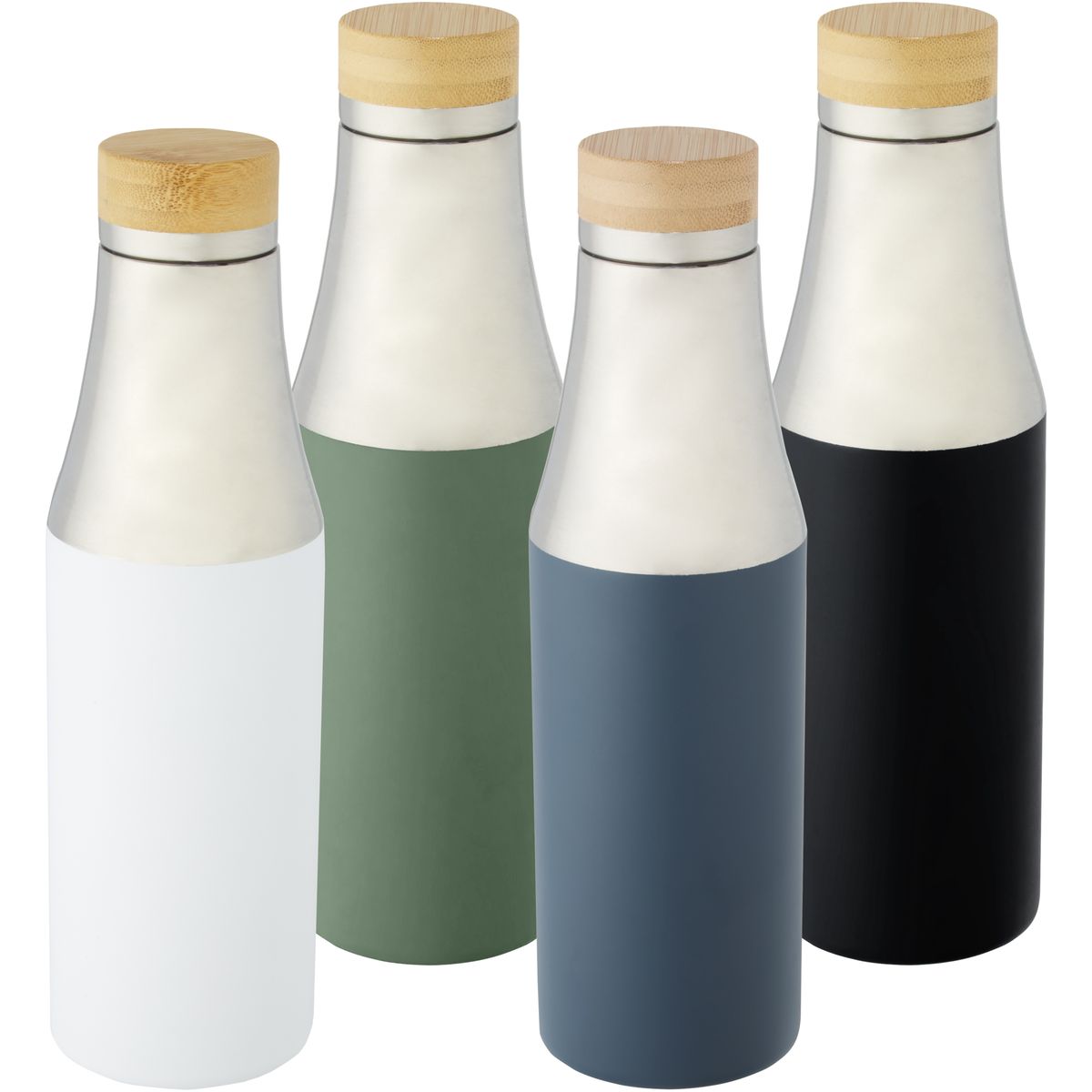 Borracce termiche in acciaio inox da 540 ml con isolamento sottovuoto in rame e dettaglio in bambù