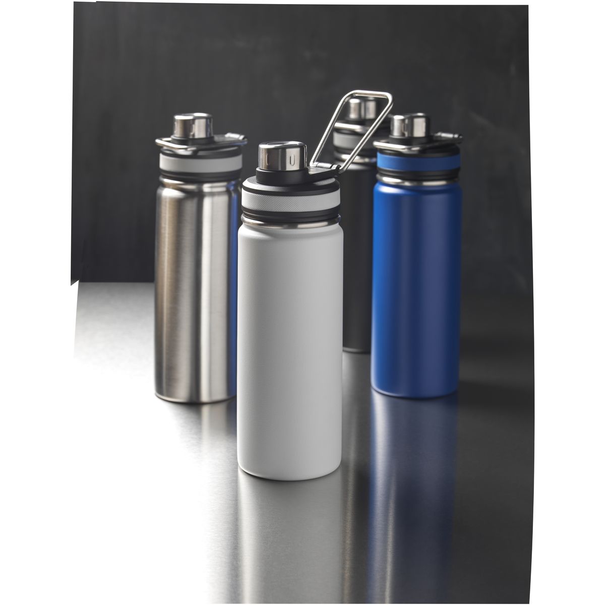 Borracce termiche in acciaio inox da 590 ml con isolamento sottovuoto in rame e manico