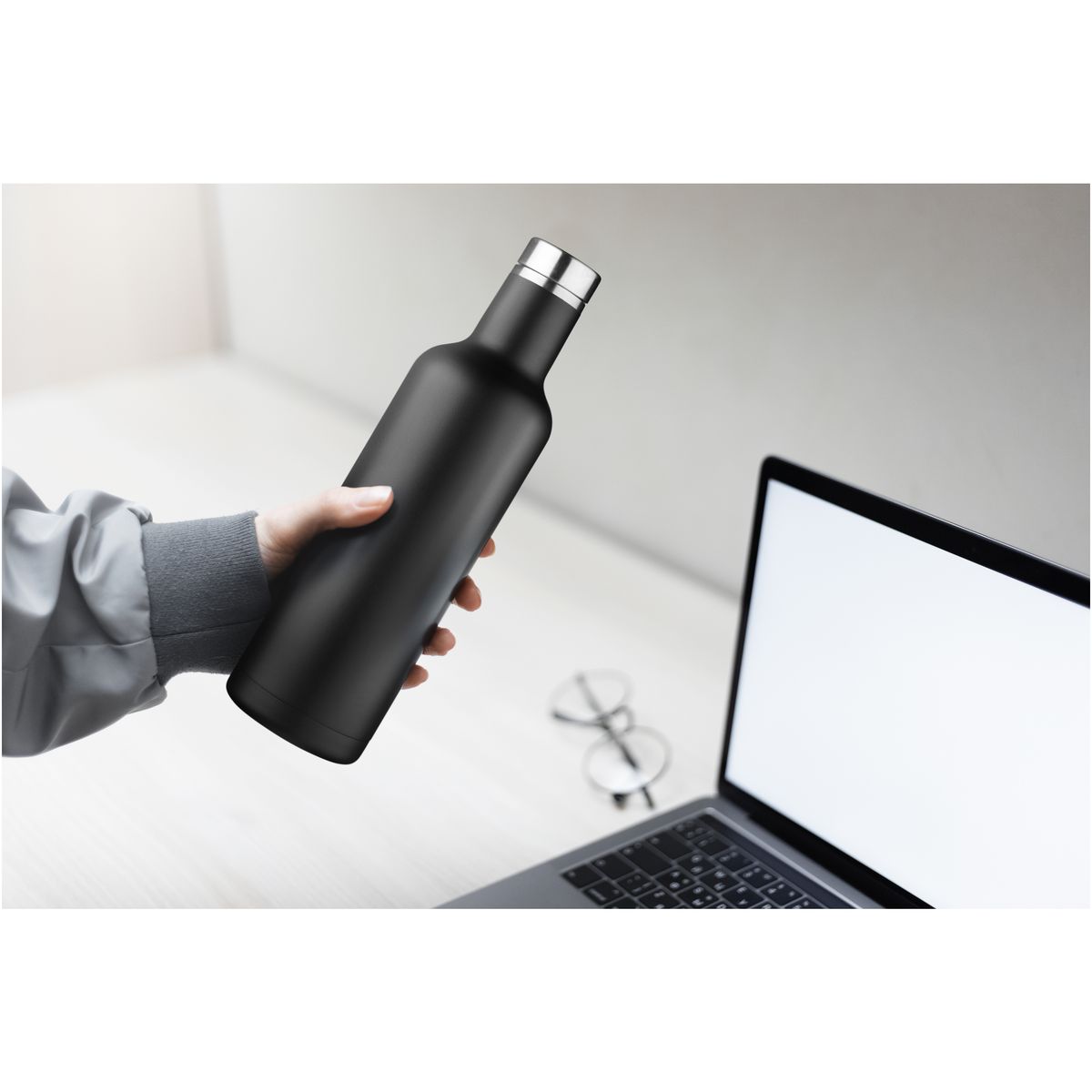 Borracce termiche in acciaio inox da 750 ml con isolamento sottovuoto in rame