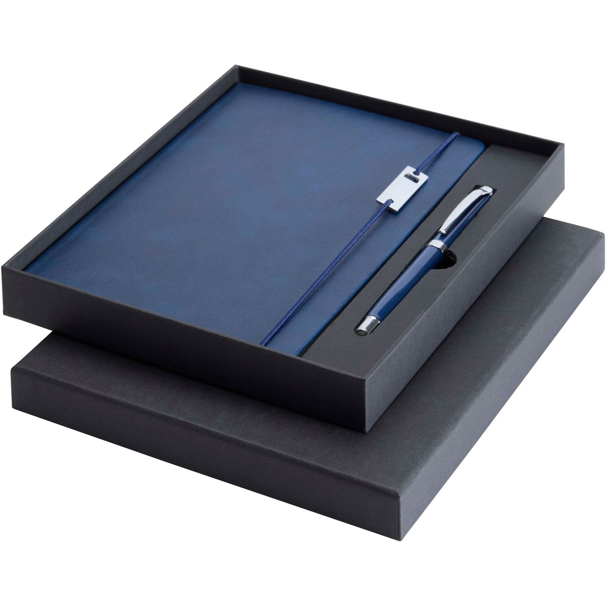 Set con taccuino A5 e penna roller con ricarica extra