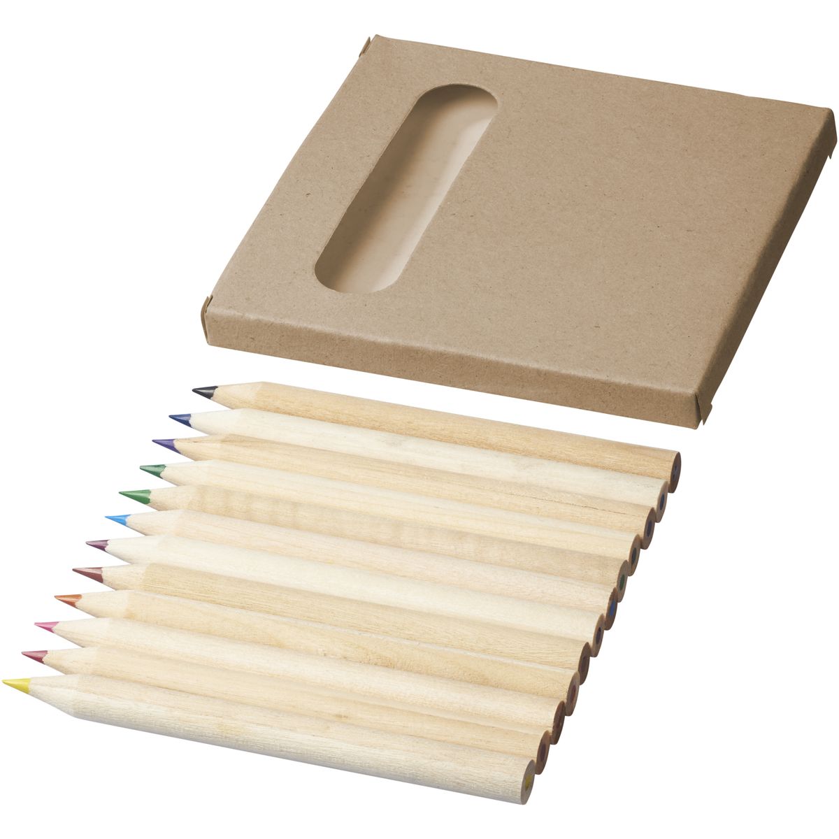 Set di 12 matite colorate in legno di pioppo