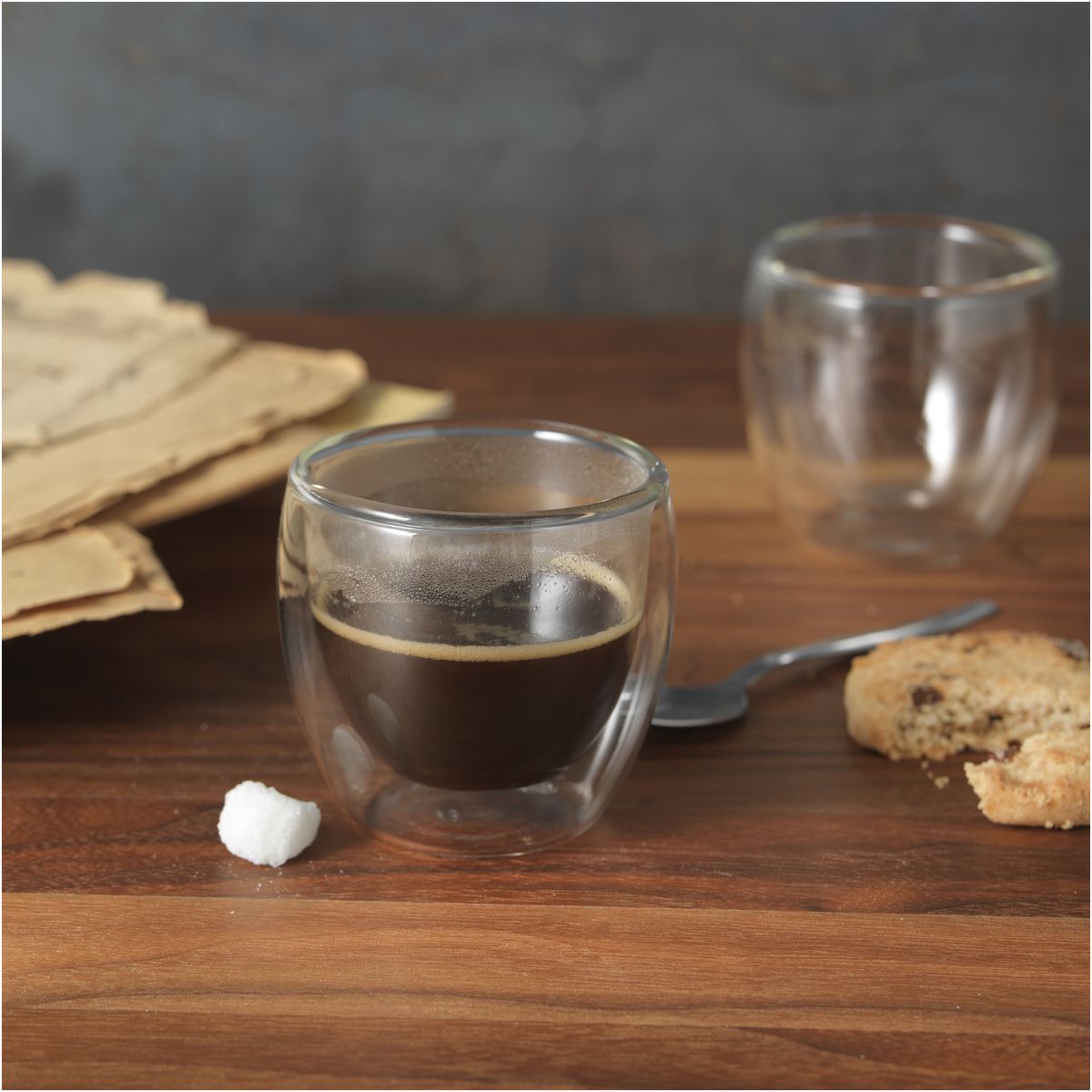 Set di 2 bicchieri da espresso a doppia parete da 70 ml