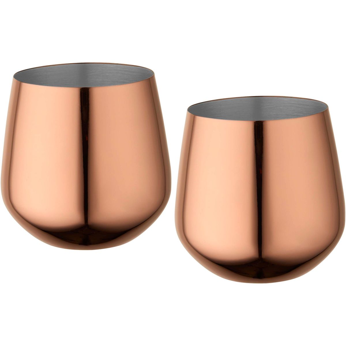 Set di 2 bicchieri in acciaio inox in scatola regalo