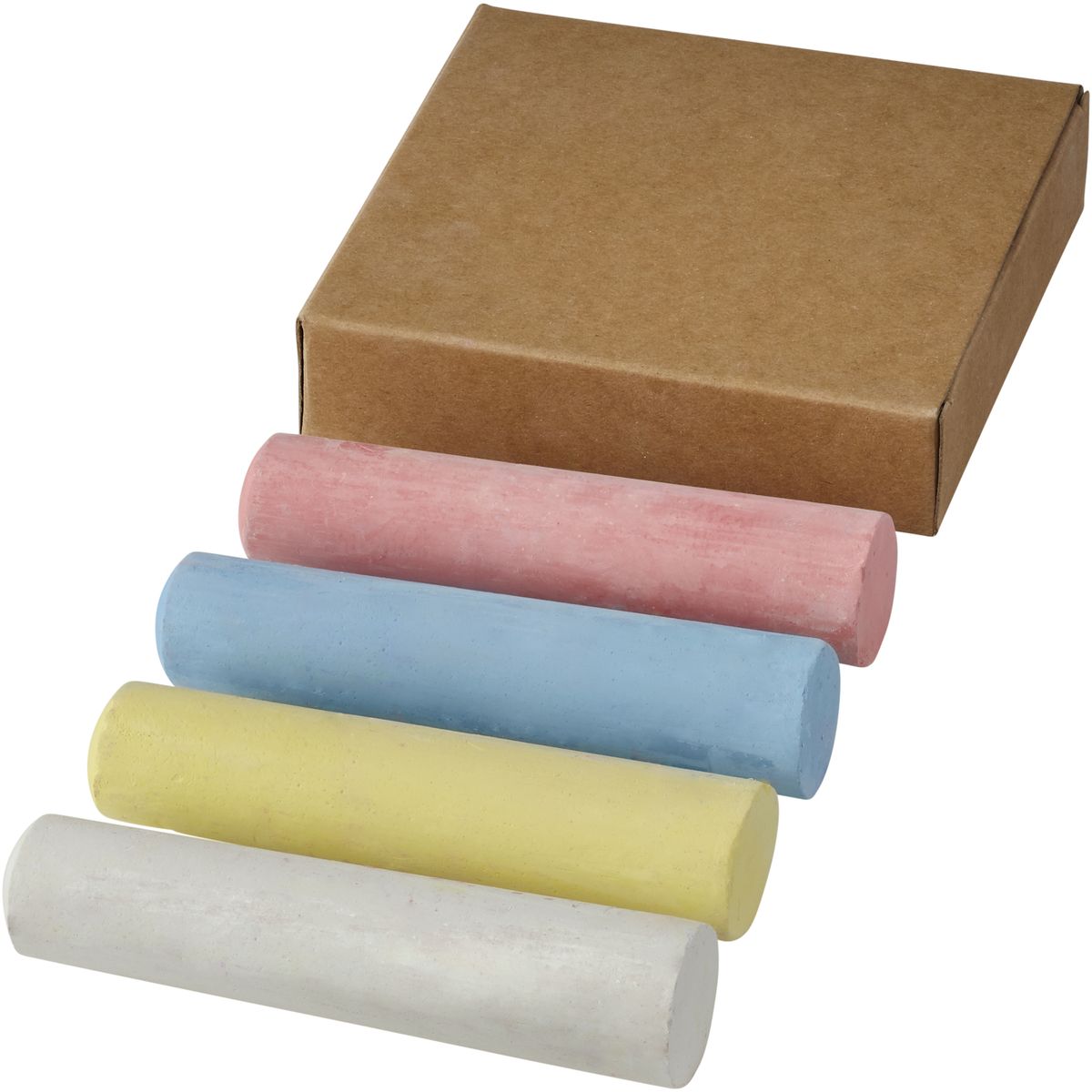 Set di 4 gessetti colorati in scatolina di cartone