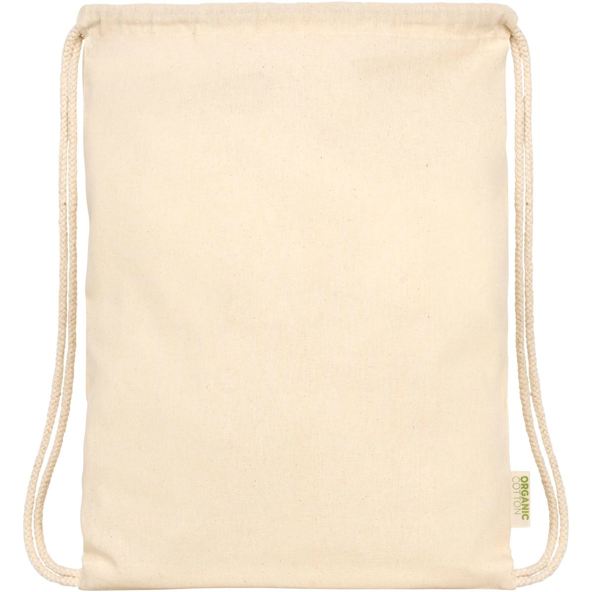 Sacche con coulisse in cotone biologico, 100 g/m², 5 litri
