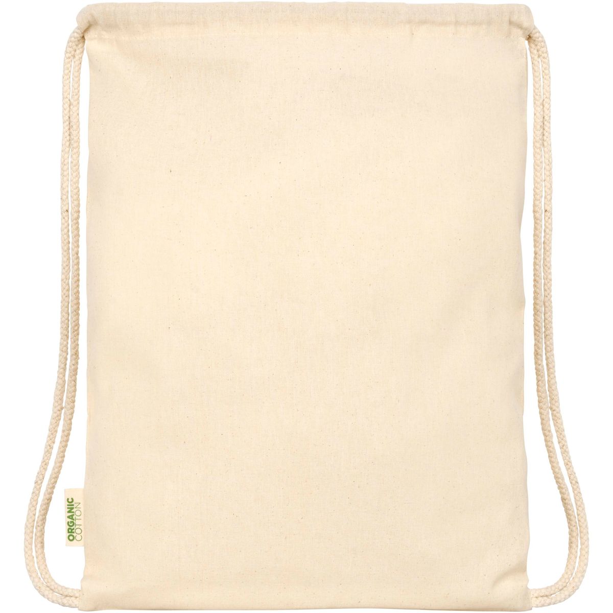 Sacche con coulisse in cotone biologico, 100 g/m², 5 litri