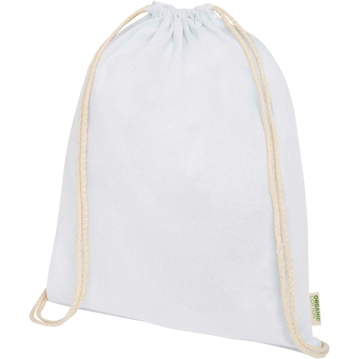 Sacche con coulisse in cotone biologico, 140 g/m², 5 litri