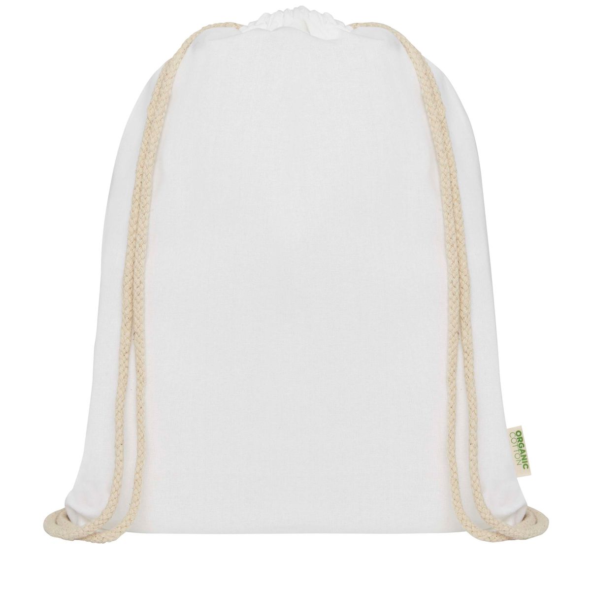 Sacche con coulisse in cotone biologico, 140 g/m², 5 litri