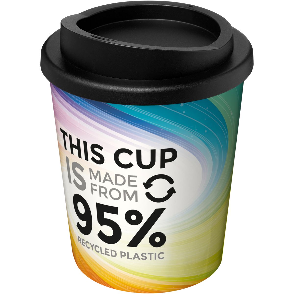 Tazze termiche da 250 ml in plastica riciclata al 95%