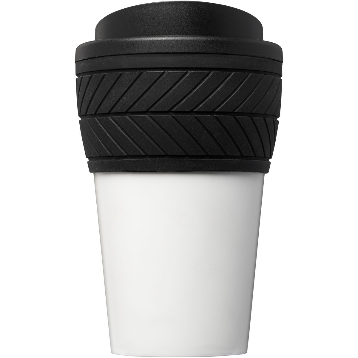 Tazze termiche da 350 ml con impugnatura in silicone effetto pneumatico