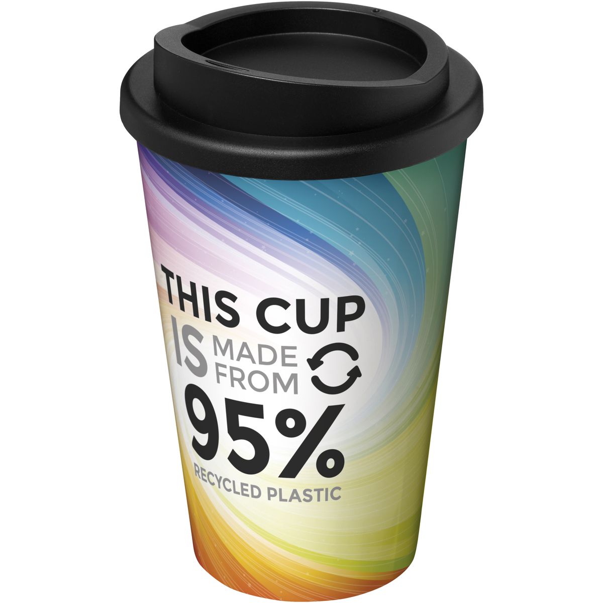 Tazze termiche da 350 ml in plastica riciclata al 95%