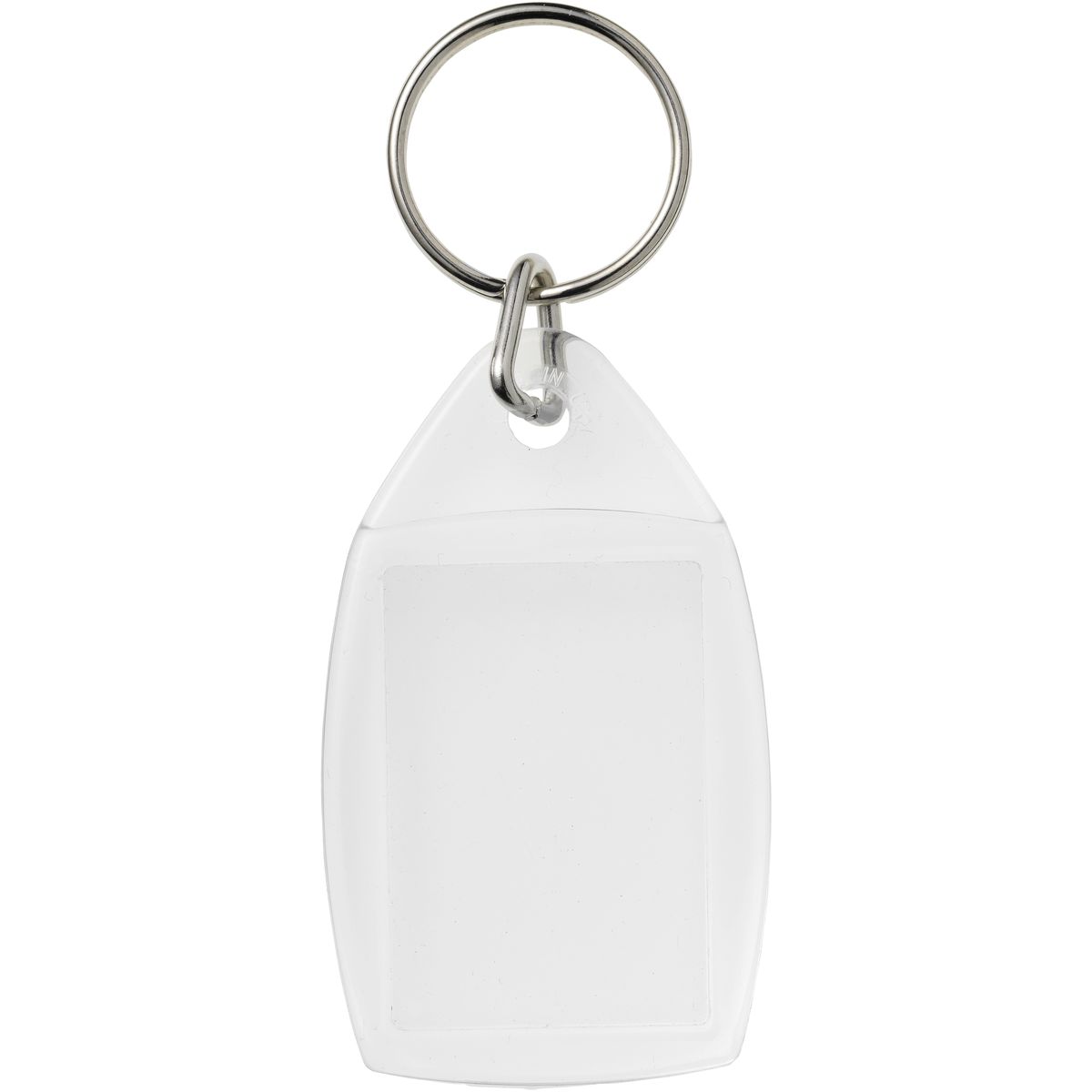 Portachiavi trasparenti con inserto 3,5 x 2,4 cm
