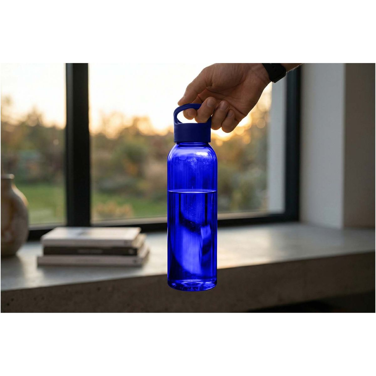 Borracce trasparenti in Tritan da 650 ml con maniglia