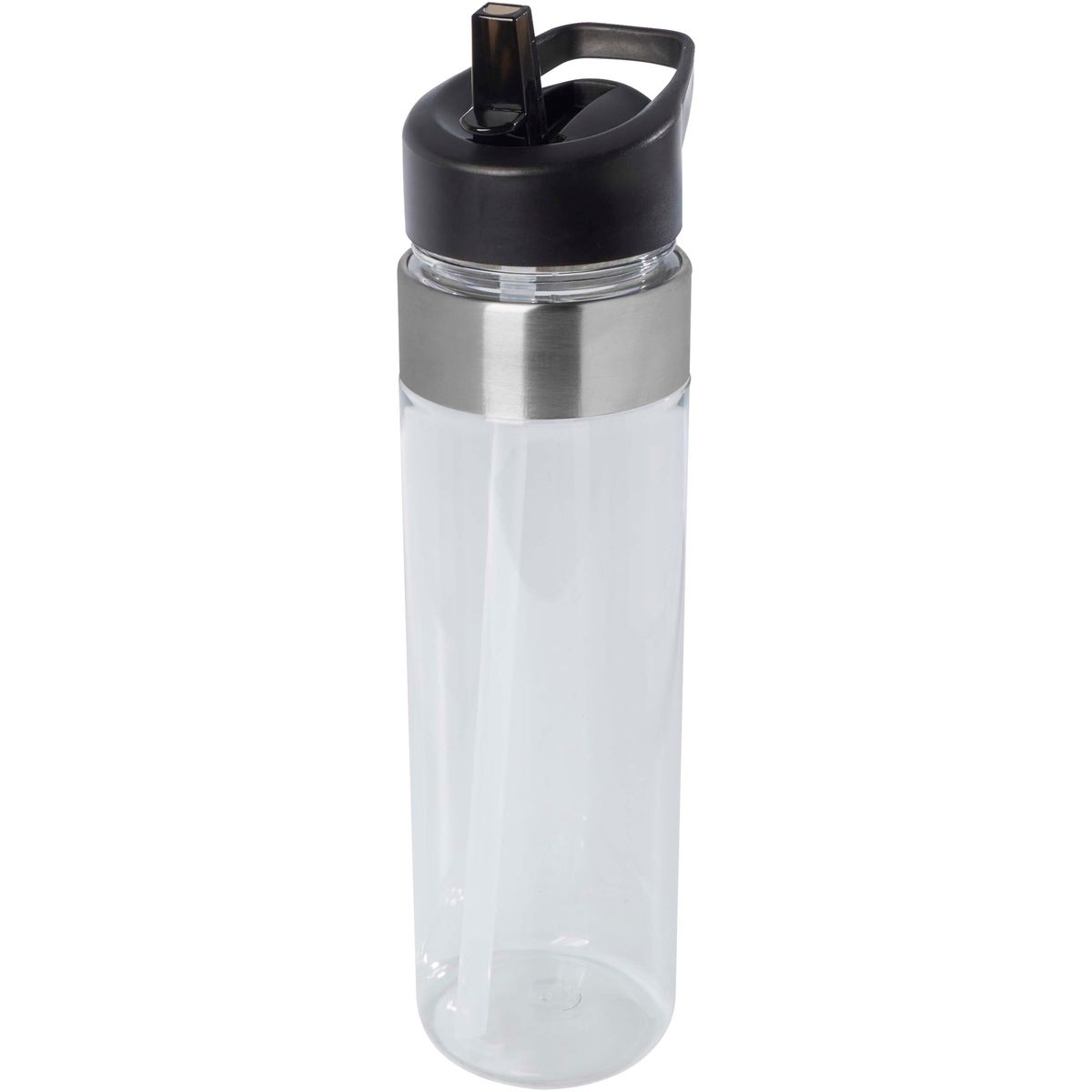 Borracce in Tritan da 650 ml con coperchio a beccuccio e dettagli in acciaio inox