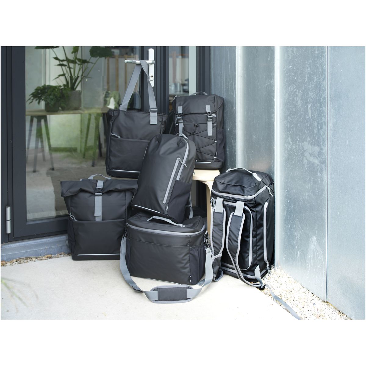 Zaini porta PC riciclati resistenti all'acqua da 15,6 pollici, 23 litri