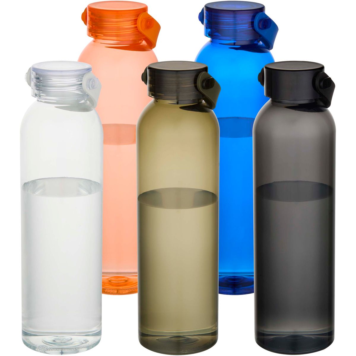 Borracce da 630 ml in plastica riciclata con impugnatura in silicone