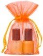 extra small organza bag orange 1.0 7x12cm