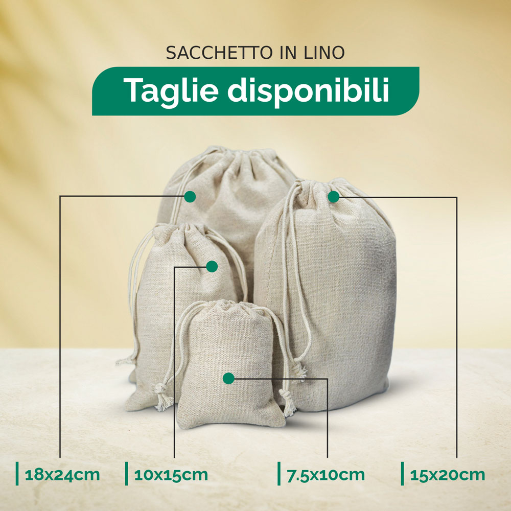 Sacchetto Lino (PE) Varie Dimensioni-4